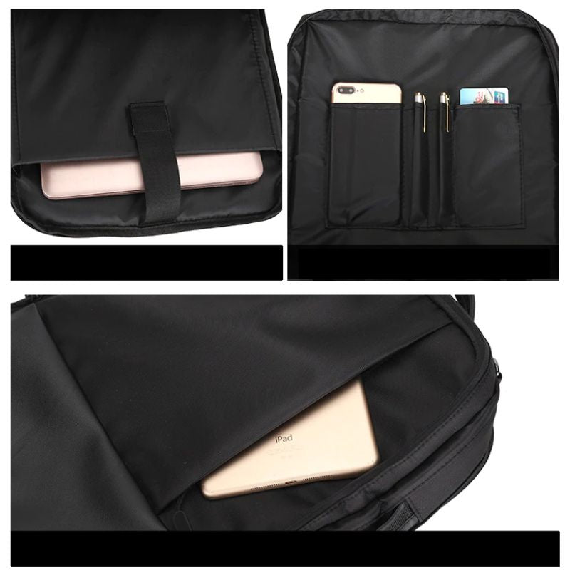 CALORA_ Delavoy | Waterdichte Laptoprugzak Aktetas tot 15,6 inch met USB 3.0-poort