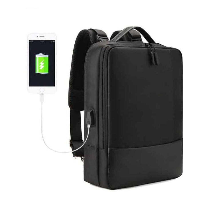 CALORA_ Delavoy | Waterdichte Laptoprugzak Aktetas tot 15,6 inch met USB 3.0-poort