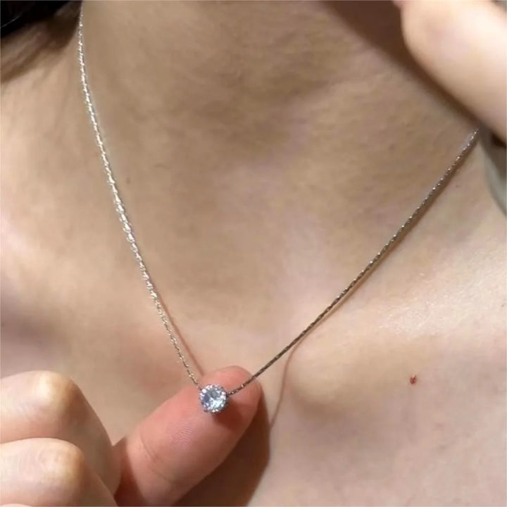 Delise | Glamour Chique Minimalistische Ketting-Kettingen-Calora-ZIlver-Calora