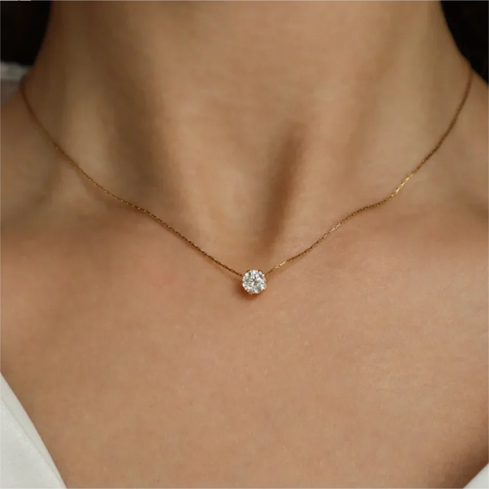 Delise | Glamour Chique Minimalistische Ketting-Kettingen-Calora-ZIlver-Calora