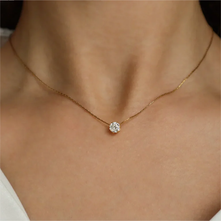 Delise | Glamour Chique Minimalistische Ketting-Kettingen-Calora-ZIlver-Calora