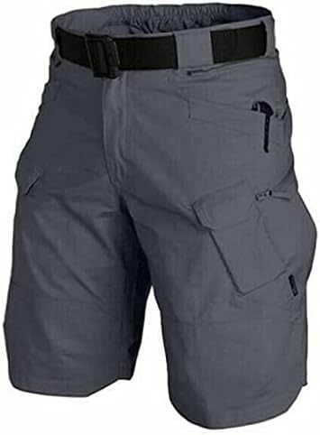 Devron | Korte Werkbroek met zakken-Korte Broeken-Calora-Grijs-S-Calora