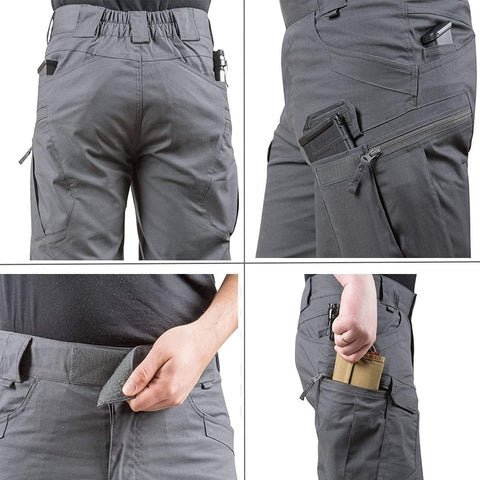 Devron | Korte Werkbroek met zakken-Korte Broeken-Calora-Zwart-S-Calora