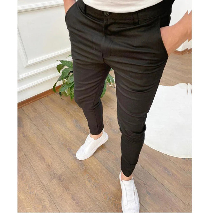 Dexus | Stijlvolle Slim-fit Stretch Pantalon-Pantalons-Calora-Zwart-S-Calora