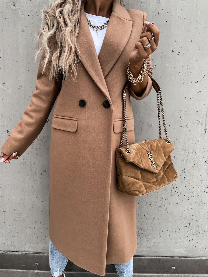 Diane | Elegante trenchcoat met knopen voor dames-Zomer Jassen-Calora-Beige-S-Calora