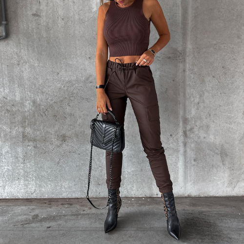 CALORA_ Diorélla | Chique cargo broek