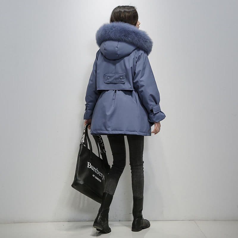CALORA_ Diorélla Luxueuze Parka met bontkraag voor Dames