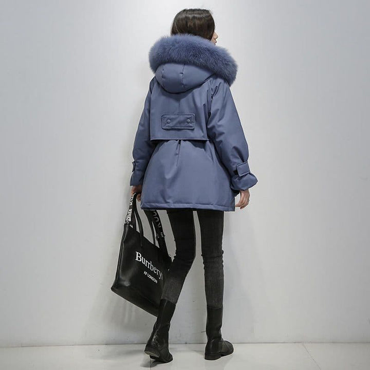 CALORA_ Diorélla Luxueuze Parka met bontkraag voor Dames