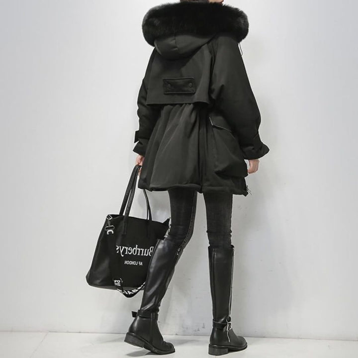 CALORA_ Diorélla Luxueuze Parka met bontkraag voor Dames