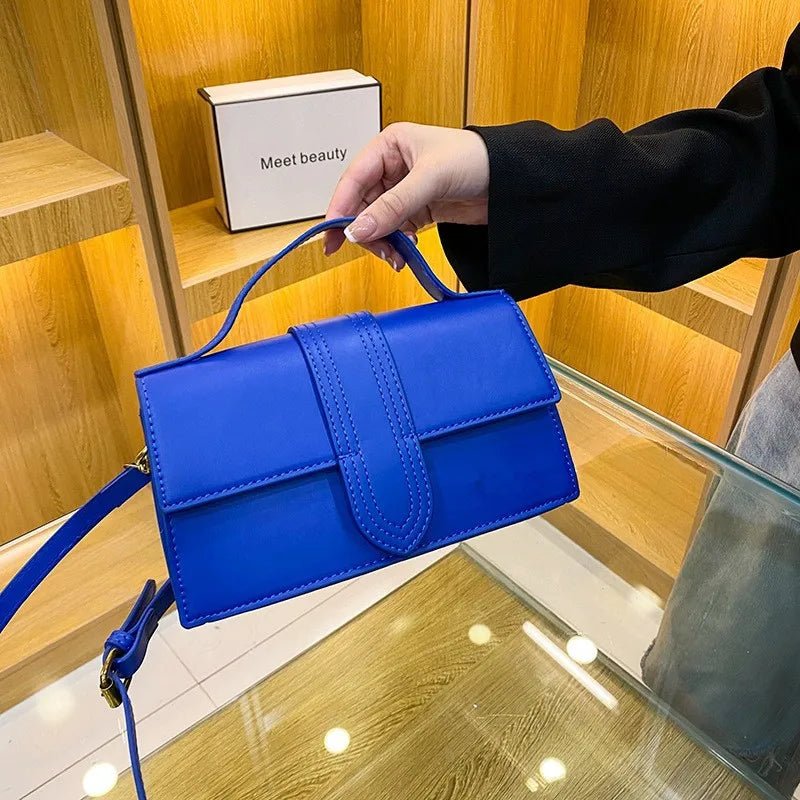 Divina | Luxe Kleurrijke Schoudertas-Schoudertassen-Calora-Blauw-Calora