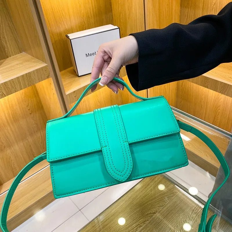 Divina | Luxe Kleurrijke Schoudertas-Schoudertassen-Calora-Groen-Calora