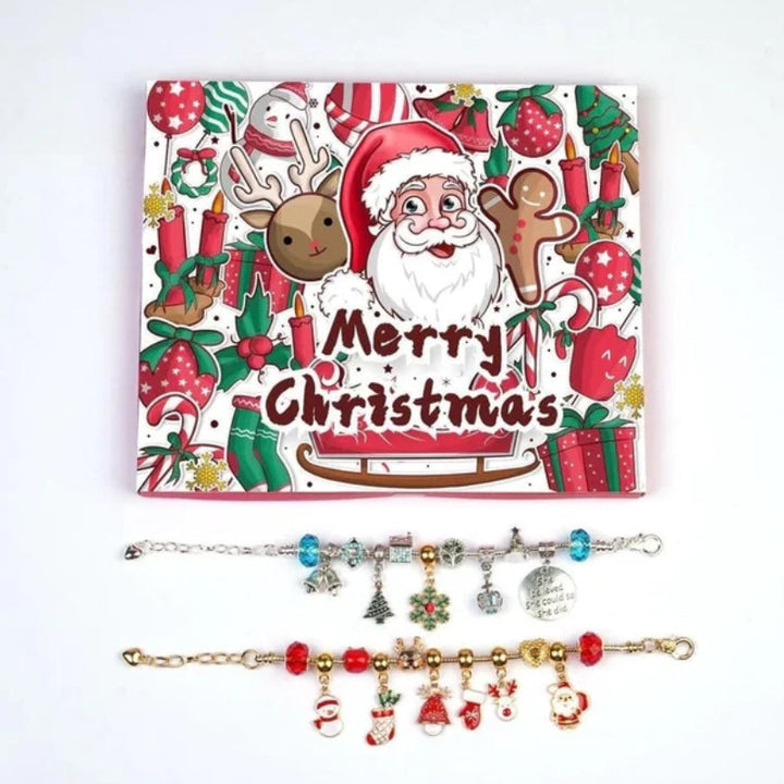 CALORA_ DIY Kerst Adventskalender Armband Surprise Blind Box Set voor Meisjes