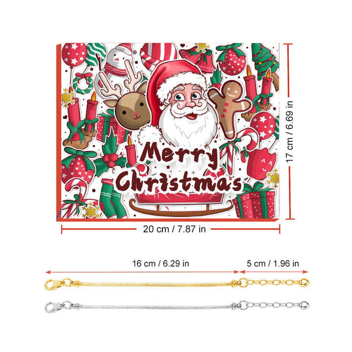 CALORA_ DIY Kerst Adventskalender Armband Surprise Blind Box Set voor Meisjes
