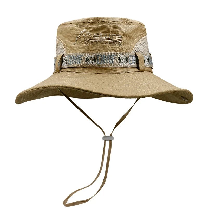 DMF - Karper | Zomer UV Safari Visser Hoed-Petten-Calora-Khaki Mesh-55-60cm-Calora