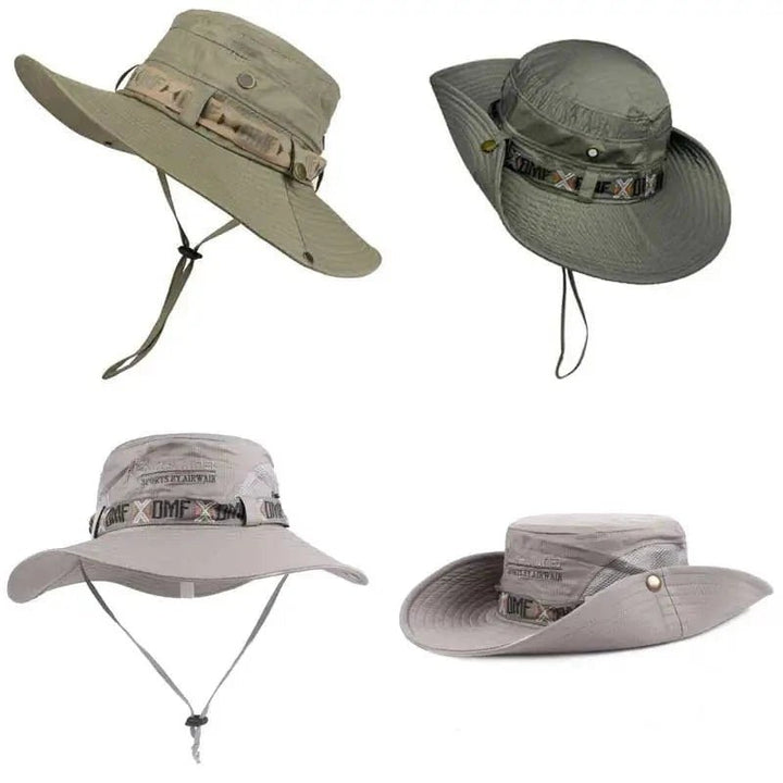 DMF - Karper | Zomer UV Safari Visser Hoed-Petten-Calora-Leger Groen Mesh-55-60cm-Calora