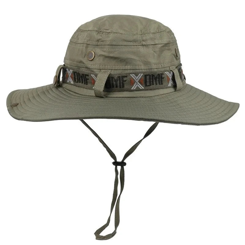 DMF - Karper | Zomer UV Safari Visser Hoed-Petten-Calora-Leger Groen Mesh-55-60cm-Calora