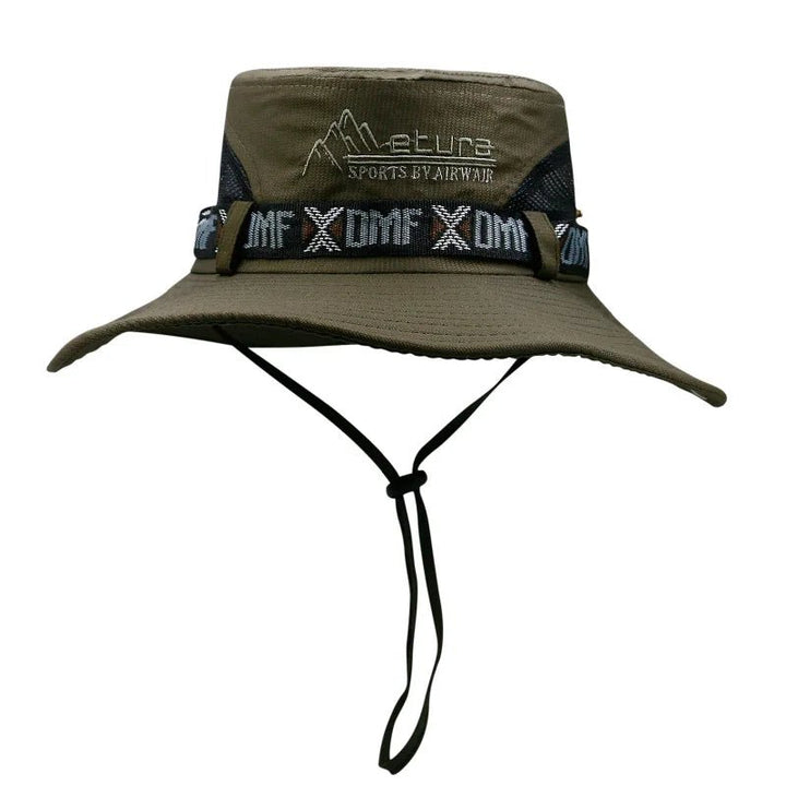 DMF - Karper | Zomer UV Safari Visser Hoed-Petten-Calora-Leger Groen Mesh-55-60cm-Calora