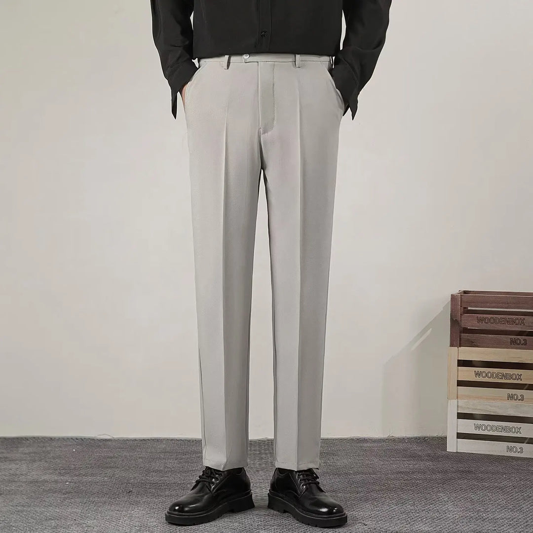 Dolcetta | Stijlvolle Casual Heren Pantalon-Pantalons-Calora-Lichtgrijs-28-Calora