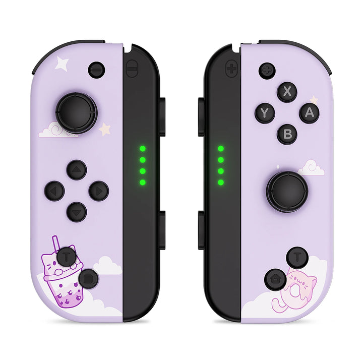 Draadloze Bluetooth Gamecontroller met LED verlichting voor Switch-Elektronica/Gadgets-Calora-Zwart LED-Calora