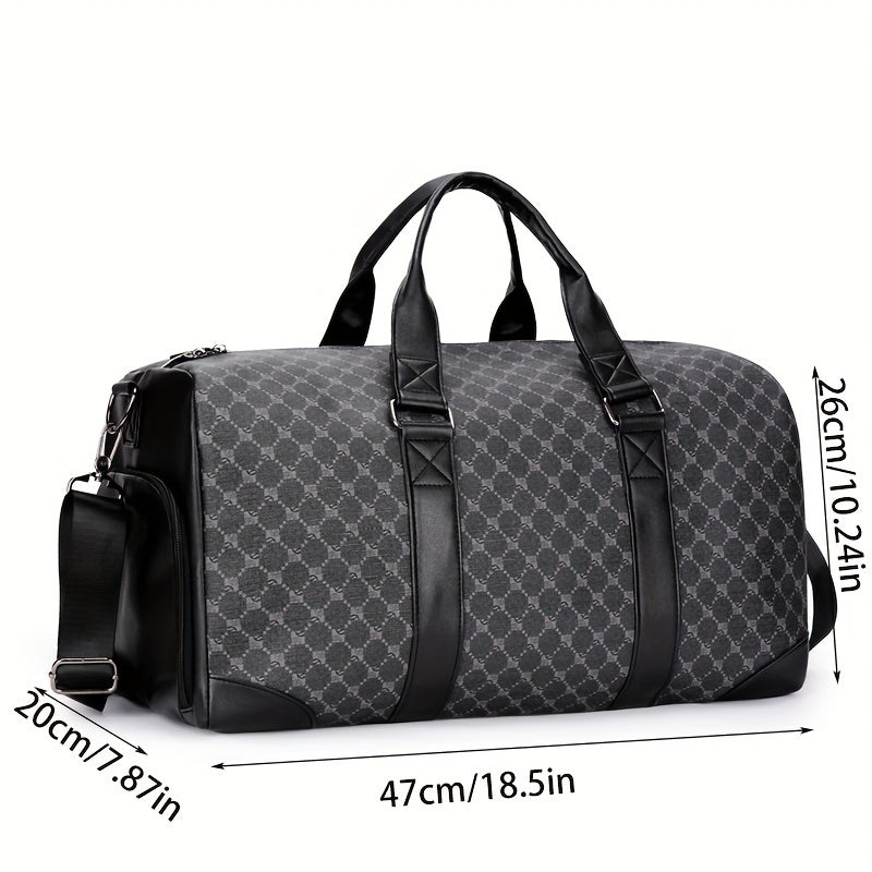 Draagbare Crossbody Reistas - Duffelbag voor Heren met Schoenenvak-Schoudertassen-Calora-Calora