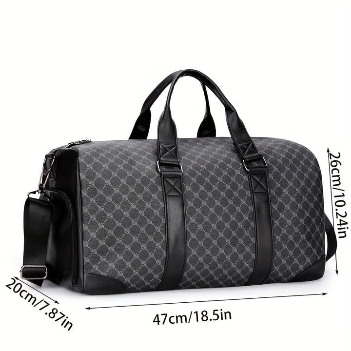 Draagbare Crossbody Reistas - Duffelbag voor Heren met Schoenenvak-Schoudertassen-Calora-Calora