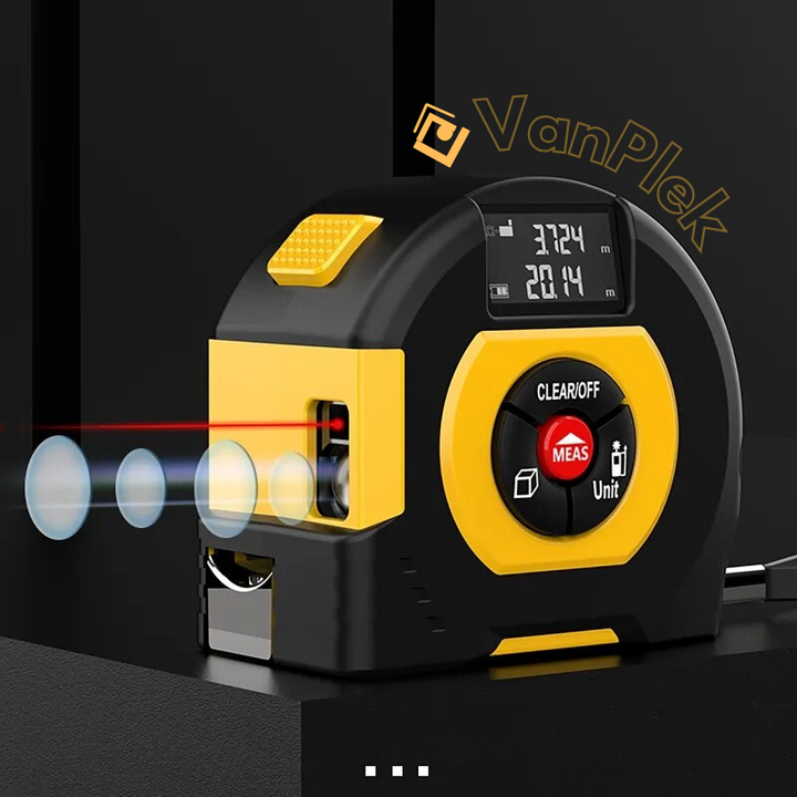 Duratex | 3-in-1 Infrarood Laser Meetlint - Laser & Traditioneel Rolmaat in eén-Elektronica/Gadgets-Calora-Geel-40M-Calora