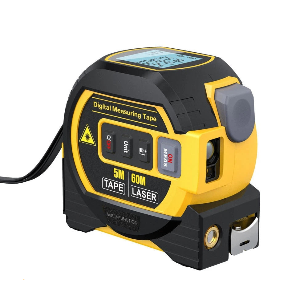 Duratex | 3-in-1 Infrarood Laser Meetlint - Laser & Traditioneel Rolmaat in eén-Elektronica/Gadgets-Calora-Geel-40M-Calora