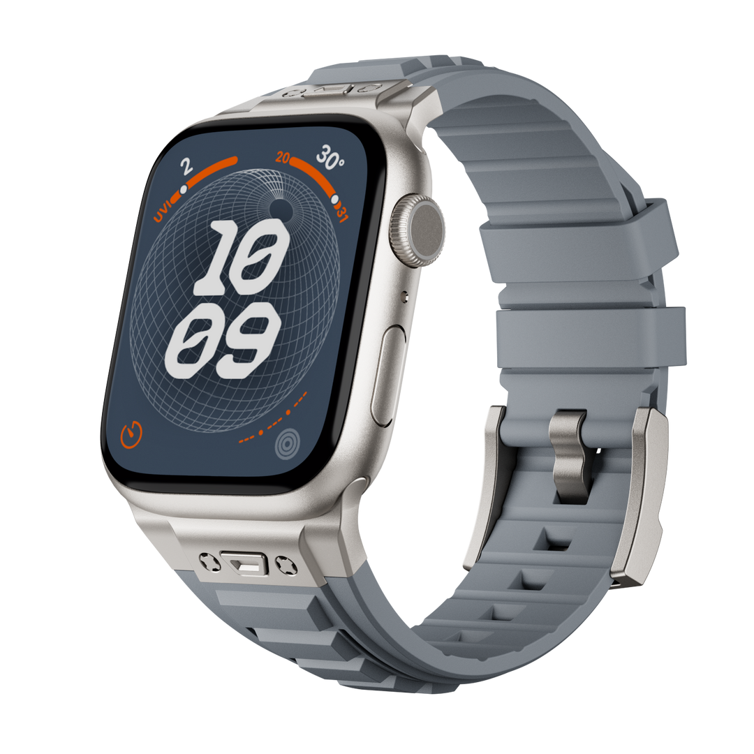 CALORA_ DZ003 Tactische Siliconen Band Voor Apple Watch Met Hoog Comfort