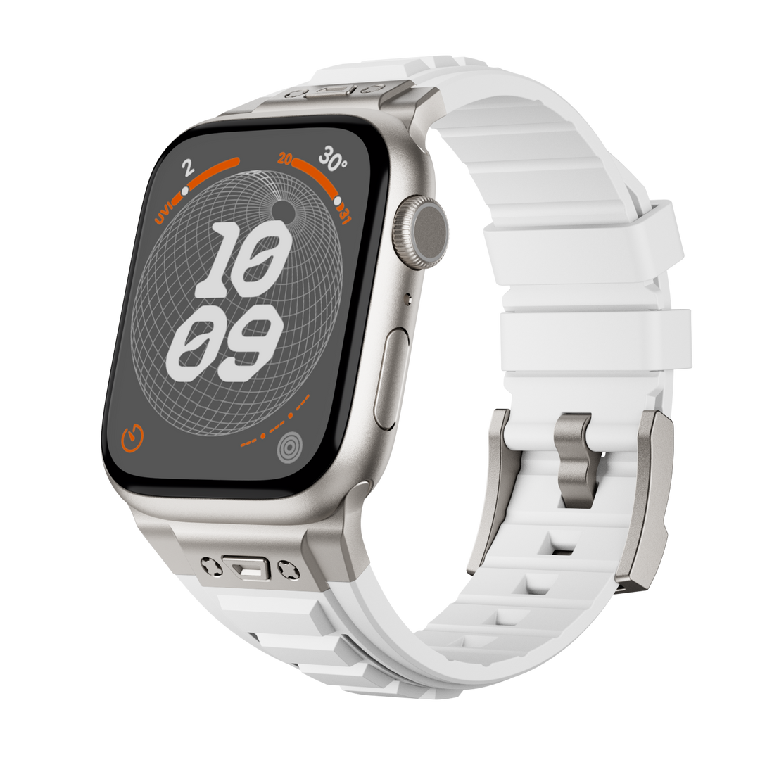 CALORA_ DZ003 Tactische Siliconen Band Voor Apple Watch Met Hoog Comfort