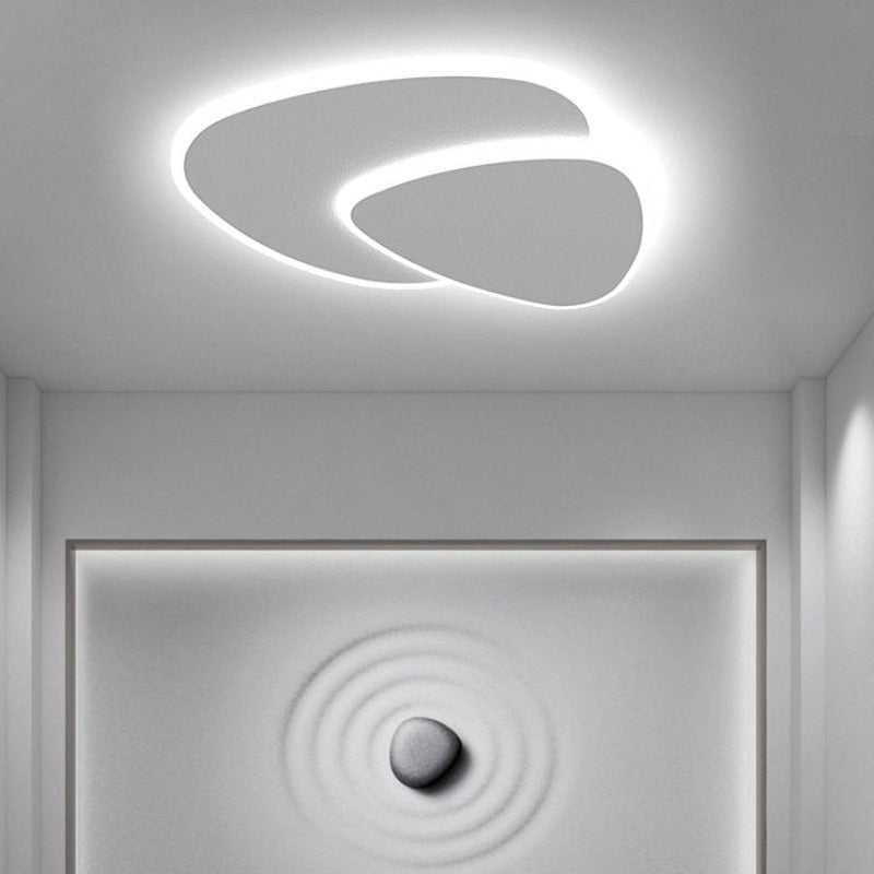 CALORA_ EclàtLighting | Moderne LED Plafondlamp van Metaal en Acryl in Wit voor Slaapkamer