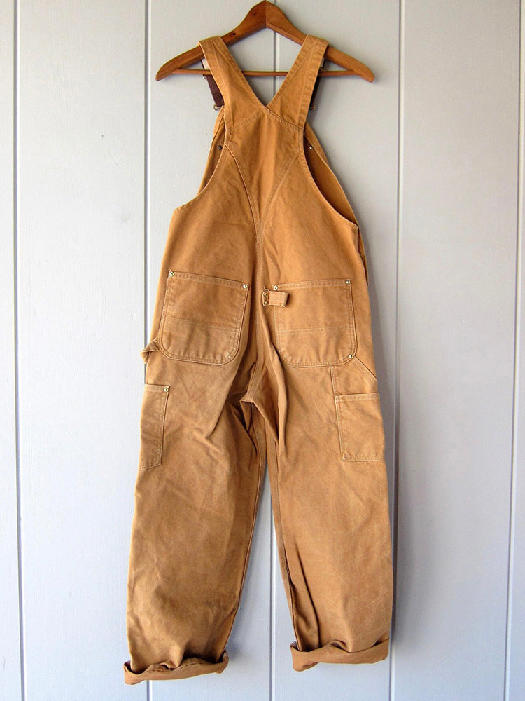 CALORA_ Eend Bib Overall Canvas Werkoutfit Dungarees met Verstelbare Banden
