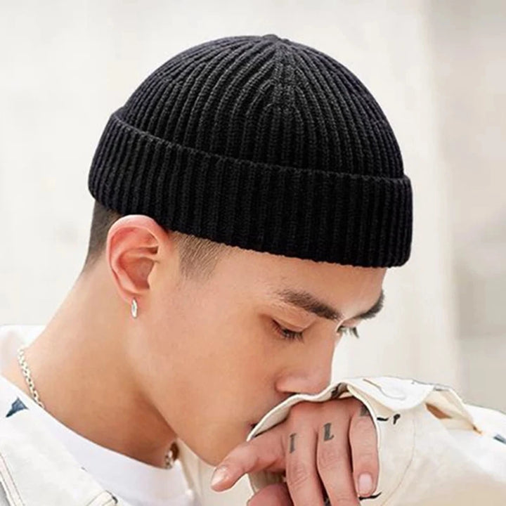 Effen Herfst Winter Beanie Muts-Petten-Calora-Grijs-One Size-Calora