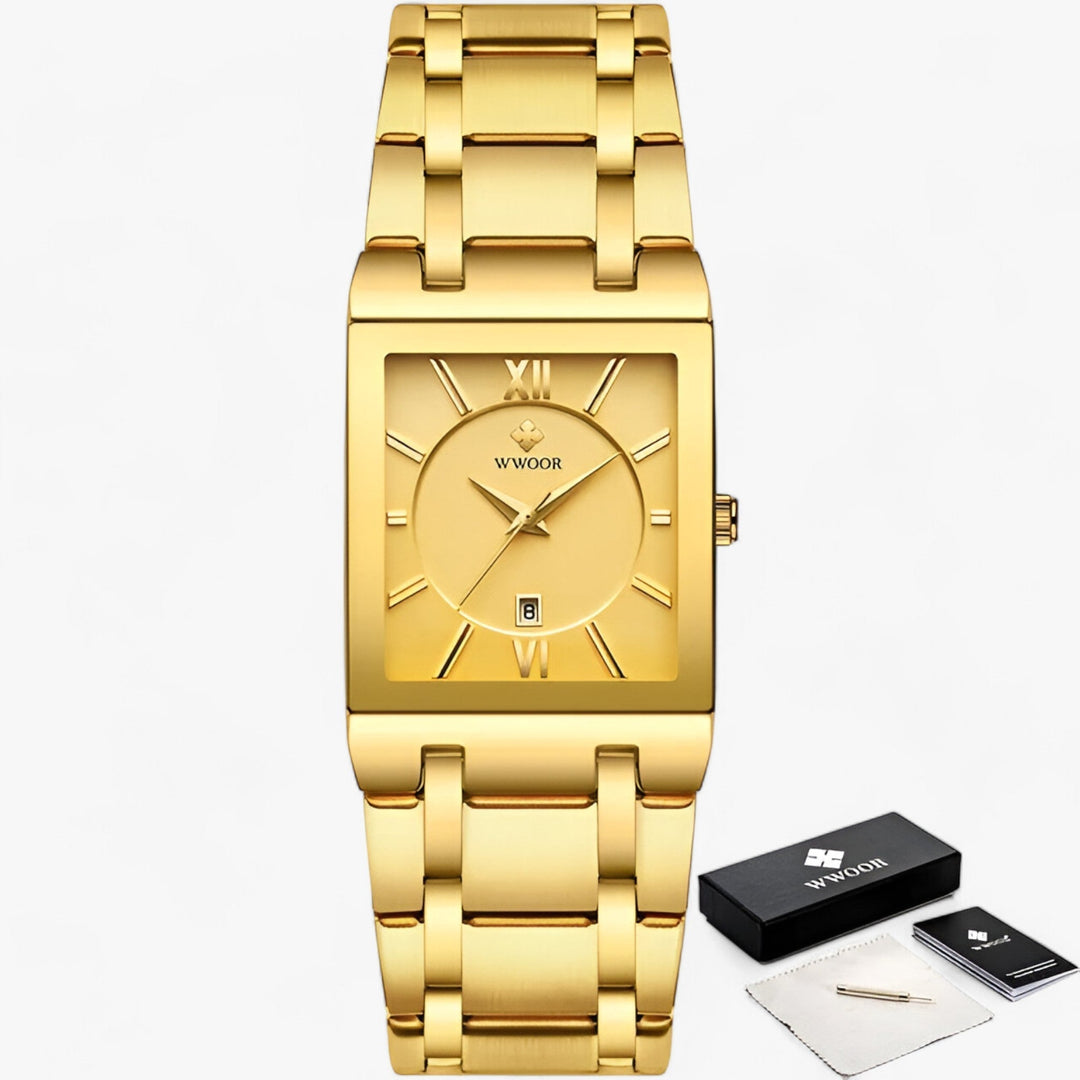 Elance | Dames Kwarts Horloge in Goud-Horloges-Calora-Vol goud-Calora