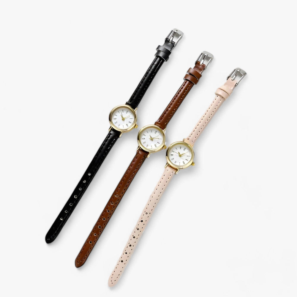 Elance | Kleine ronde minimalistische Horloge-Horloges-Calora-Roze-Calora