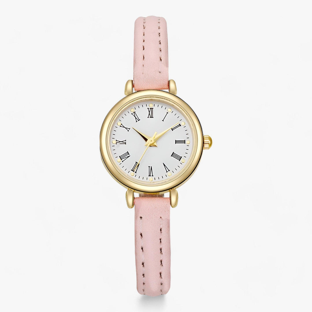 Elance | Kleine ronde minimalistische Horloge-Horloges-Calora-Roze-Calora