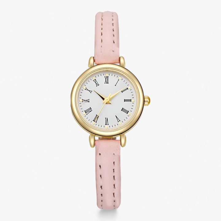 Elance | Kleine ronde minimalistische Horloge-Horloges-Calora-Roze-Calora