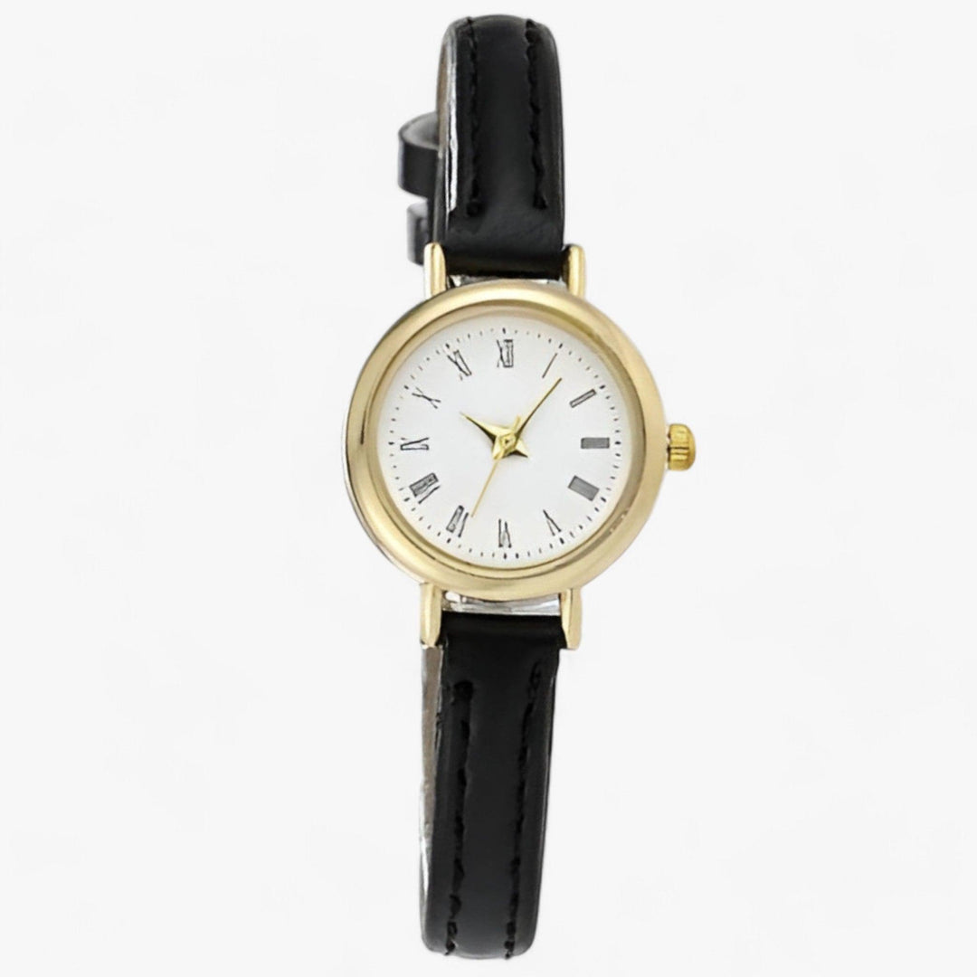 Elance | Kleine ronde minimalistische Horloge-Horloges-Calora-Zwart-Calora