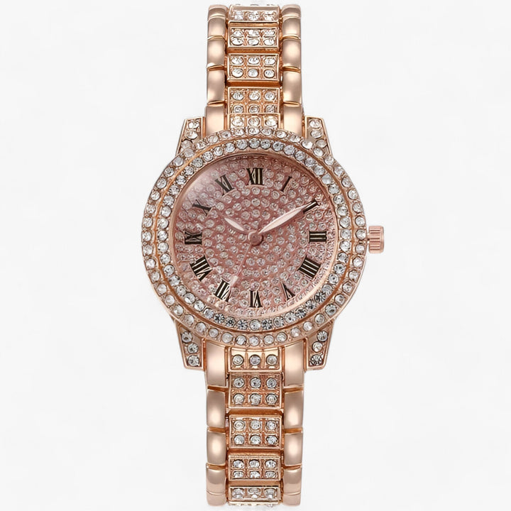 Elance | Rond Zirconia steentjes Horloge-Horloges-Calora-Roségoud-Calora