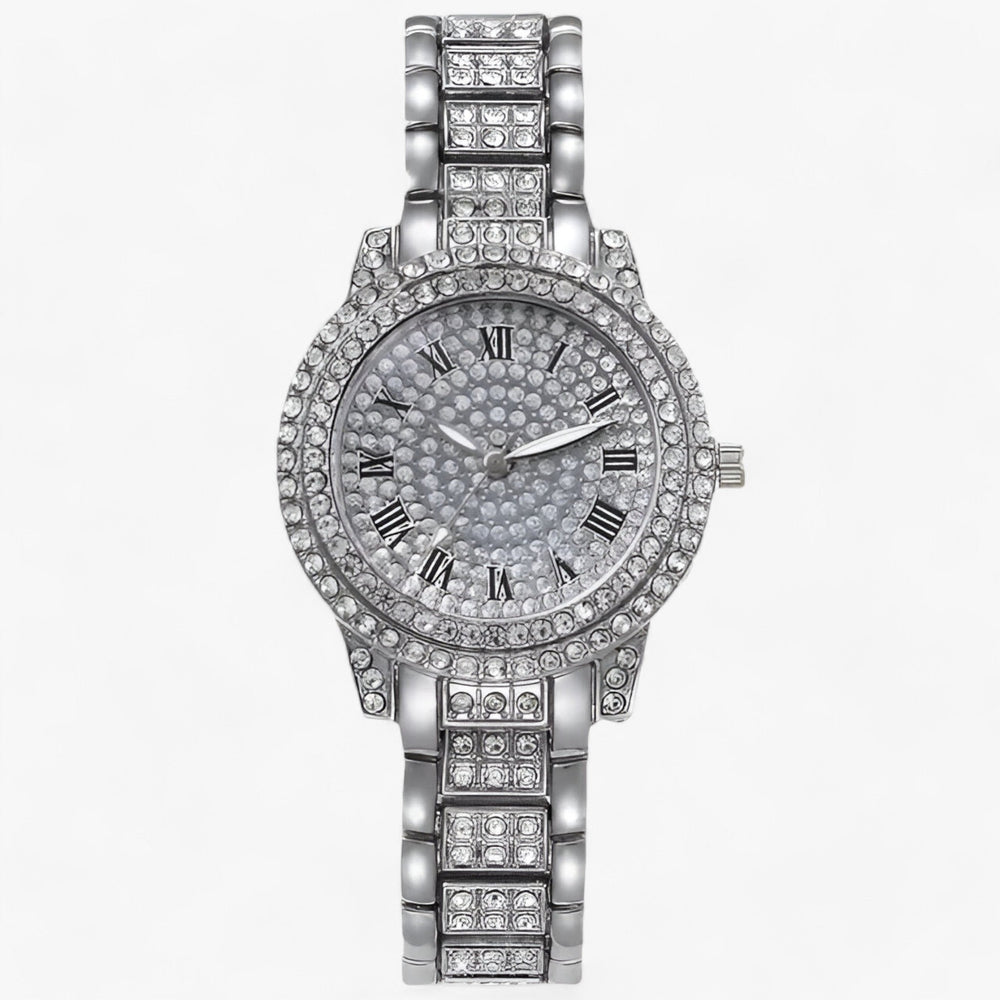 Elance | Rond Zirconia steentjes Horloge-Horloges-Calora-Zilver-Calora