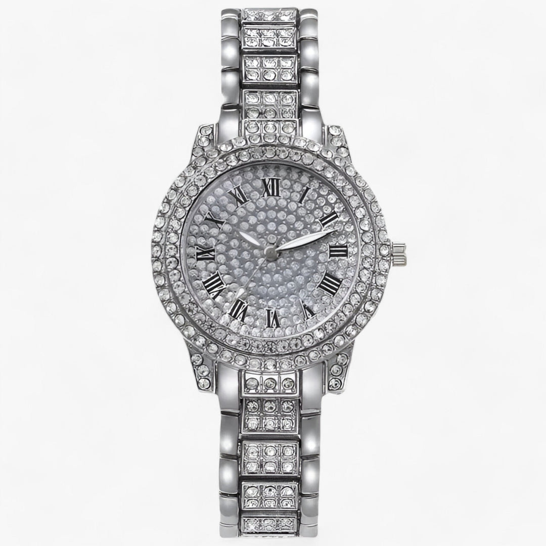 Elance | Rond Zirconia steentjes Horloge-Horloges-Calora-Zilver-Calora