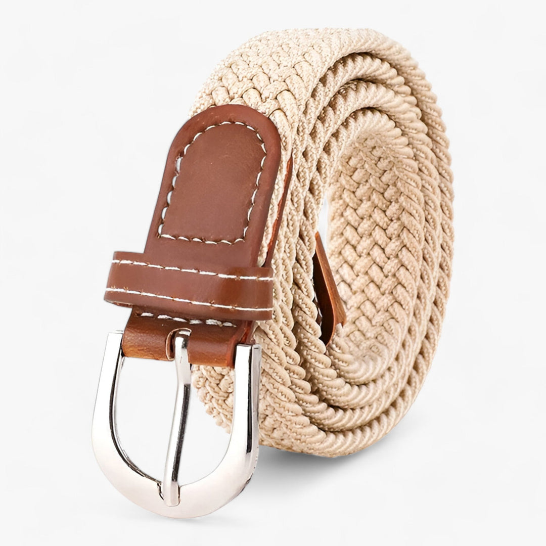 Elastische Geweven Riem-Accessoires-Calora-Beige-105CM-Calora