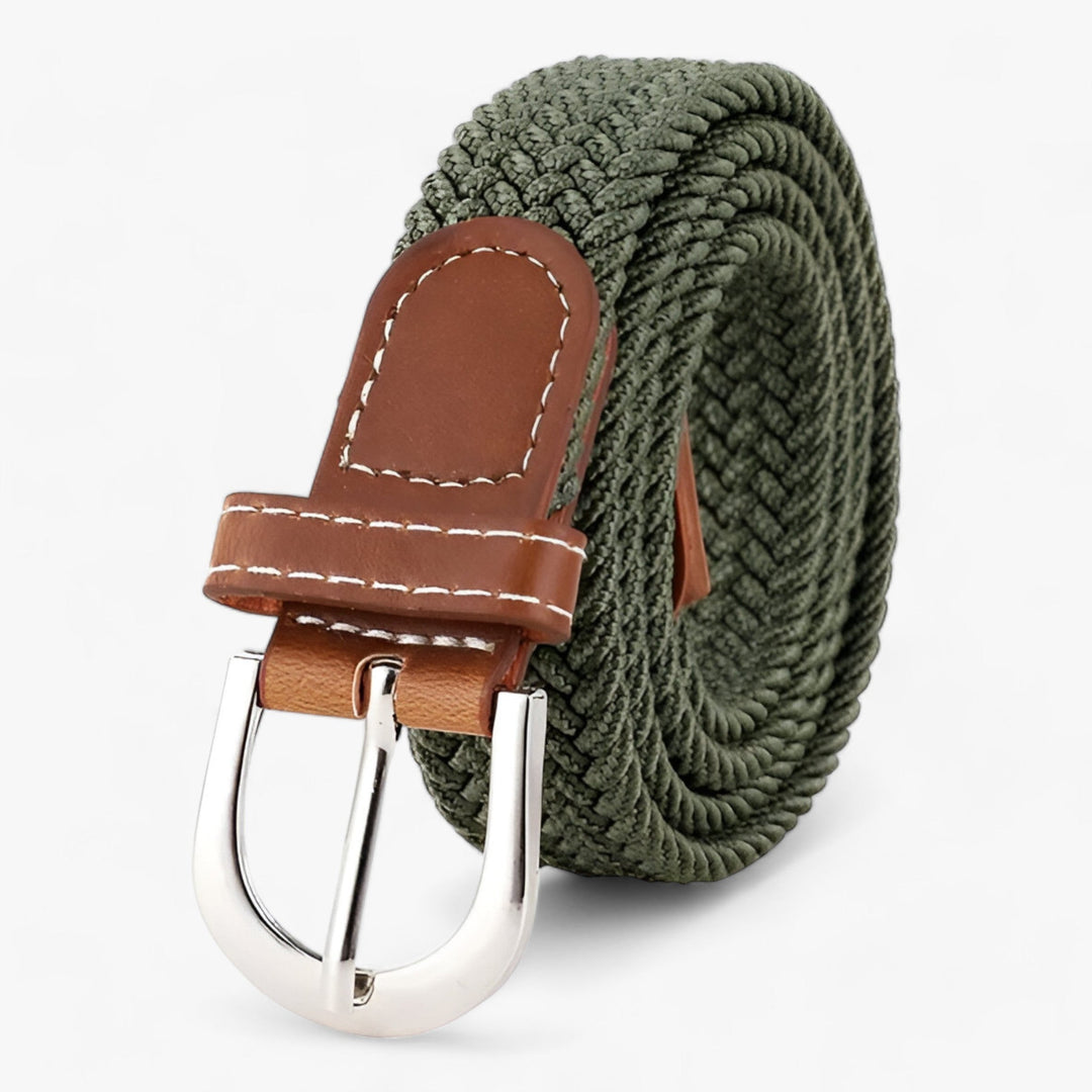 Elastische Geweven Riem-Accessoires-Calora-Legergroen-105CM-Calora