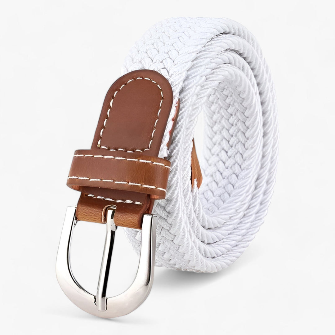Elastische Geweven Riem-Accessoires-Calora-Wit-105CM-Calora