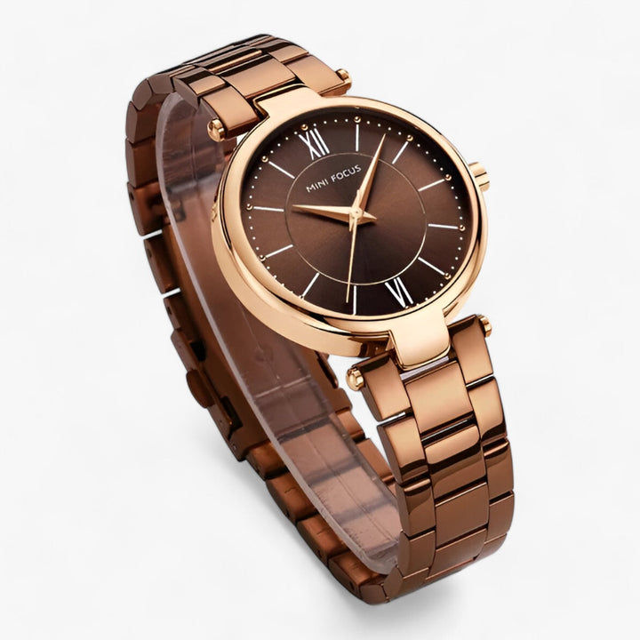 Elegant Dames Quartz Horloge RVS en Minimalistische Wijzerplaat-Horloges-Calora-Blauw-Calora