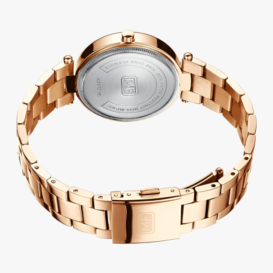 Elegant Dames Quartz Horloge RVS en Minimalistische Wijzerplaat-Horloges-Calora-Blauw-Calora