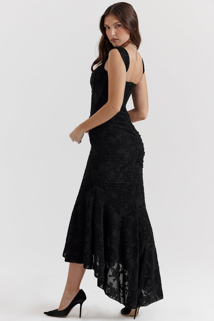 Elegant Getailleerde Taillejurk Voor Feest En Avondjes Uit-Feest Jurken-Calora-Roze-4 - 6 (XS)-Calora
