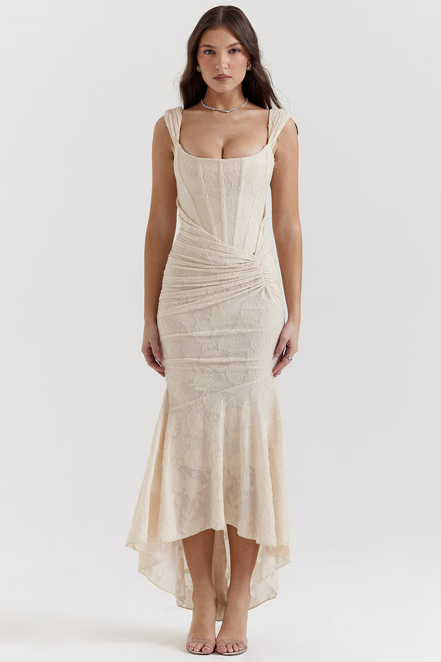 Elegant Getailleerde Taillejurk Voor Feest En Avondjes Uit-Feest Jurken-Calora-Roze-4 - 6 (XS)-Calora