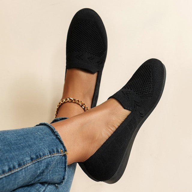 CALORA_ Elegante Dames Loafers met antislip Zool