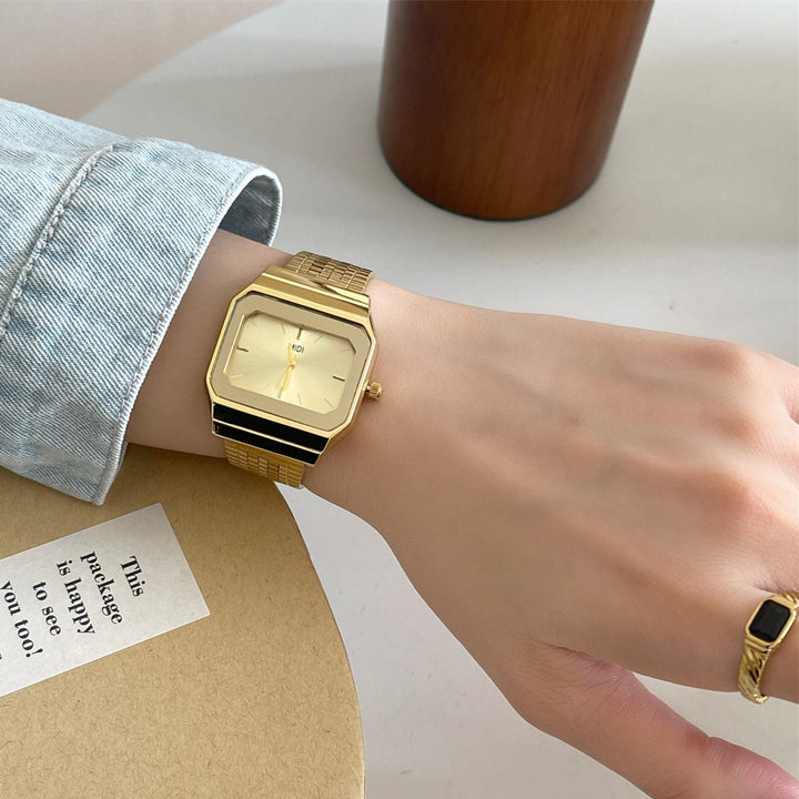 CALORA_ Elegante Dames Quartz Horloge met Retro Design