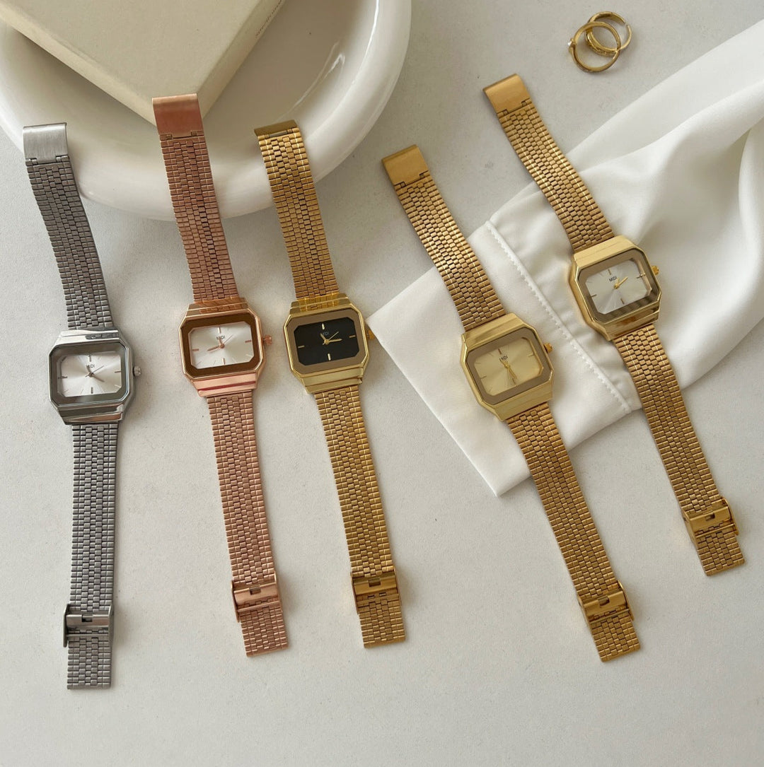CALORA_ Elegante Dames Quartz Horloge met Retro Design